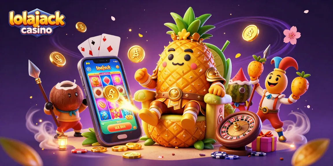 Experience thrilling gameplay at lolajack casino with dynamic characters and vibrant casino elements.